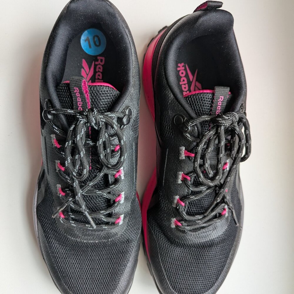 Reebok Women's Athletic Casual Running Walking Shoe 10AR30127W-BNP Black/Pink 10 - Picture 3 of 10